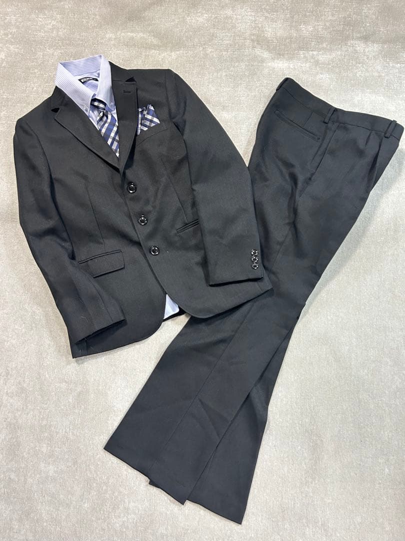 美品【ヒロミチナカノ】男の子フォーマルスーツ　5点セット　セットアップ　160