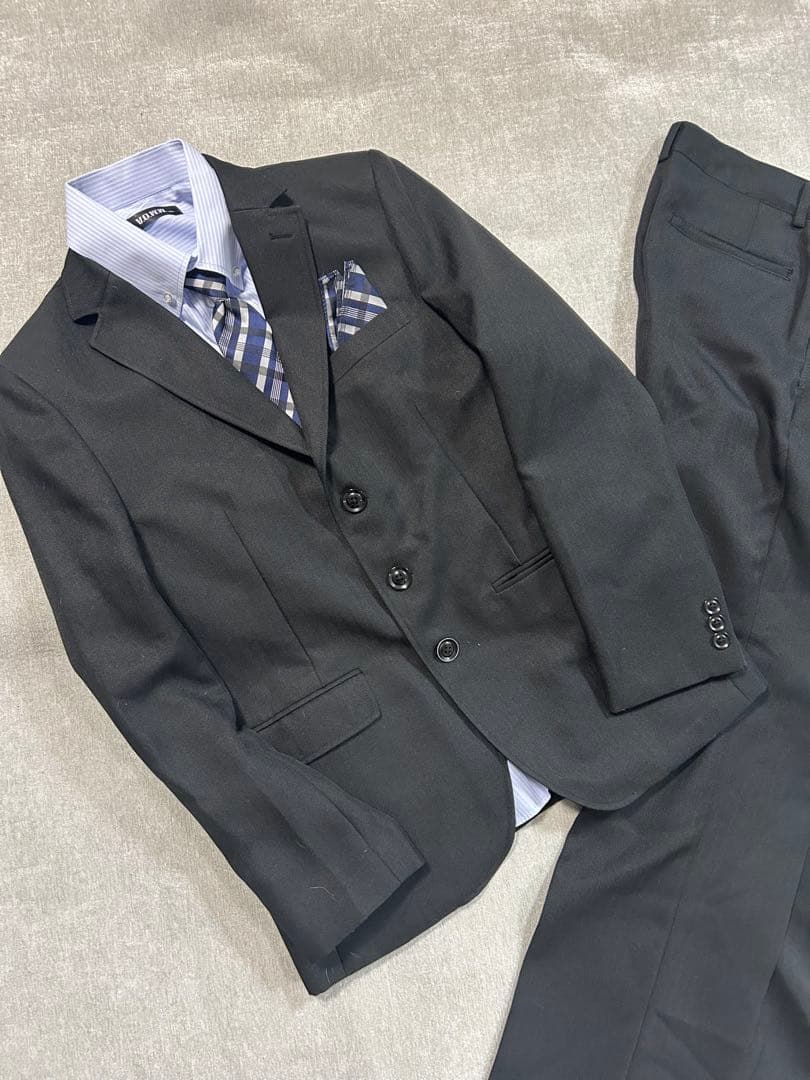 美品【ヒロミチナカノ】男の子フォーマルスーツ　5点セット　セットアップ　160