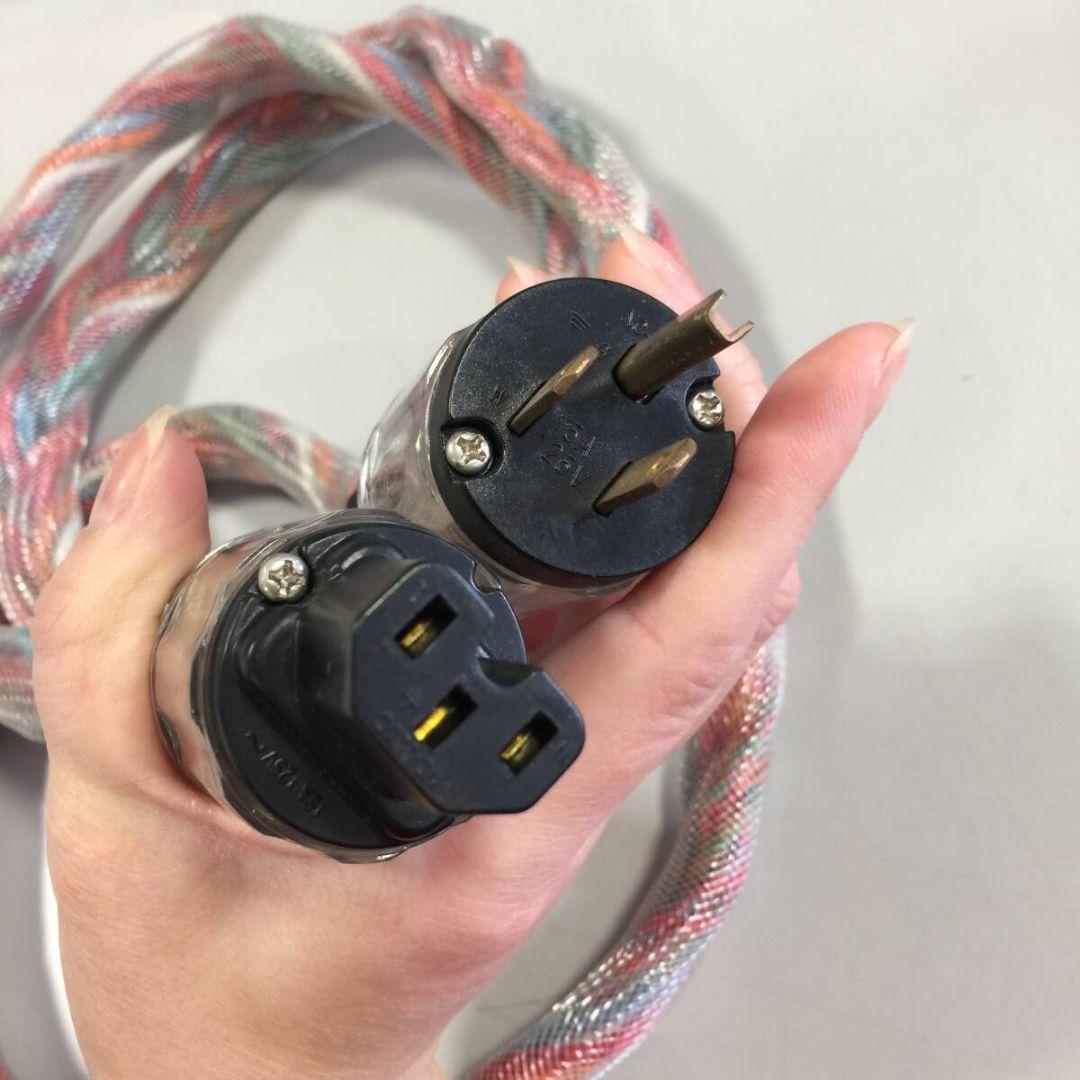 電源コード ケーブル 全長約160㎝ オーディオ機器 アクセサリー 配線 音響