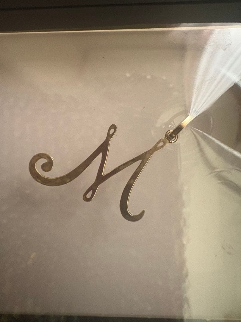 K18金イニシャルペンダントトップM⭐︎