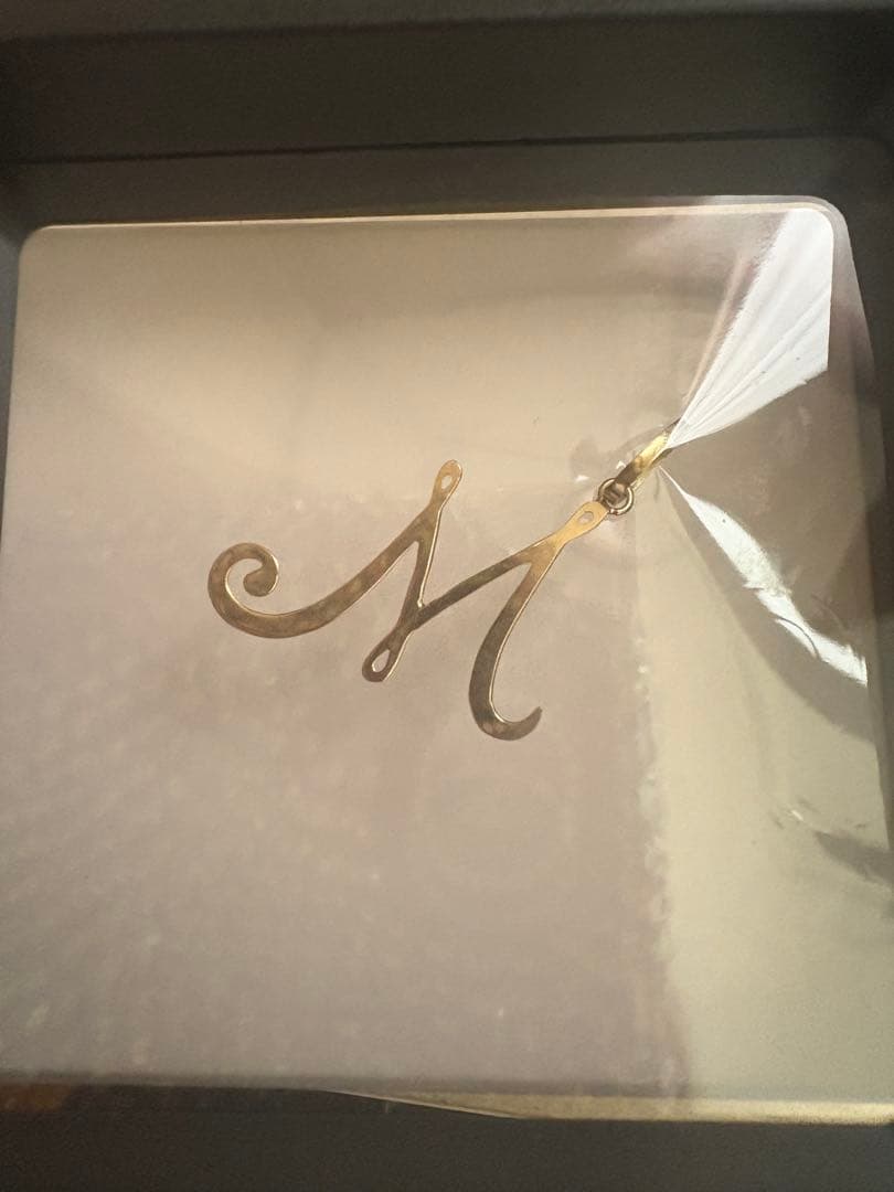 K18金イニシャルペンダントトップM⭐︎