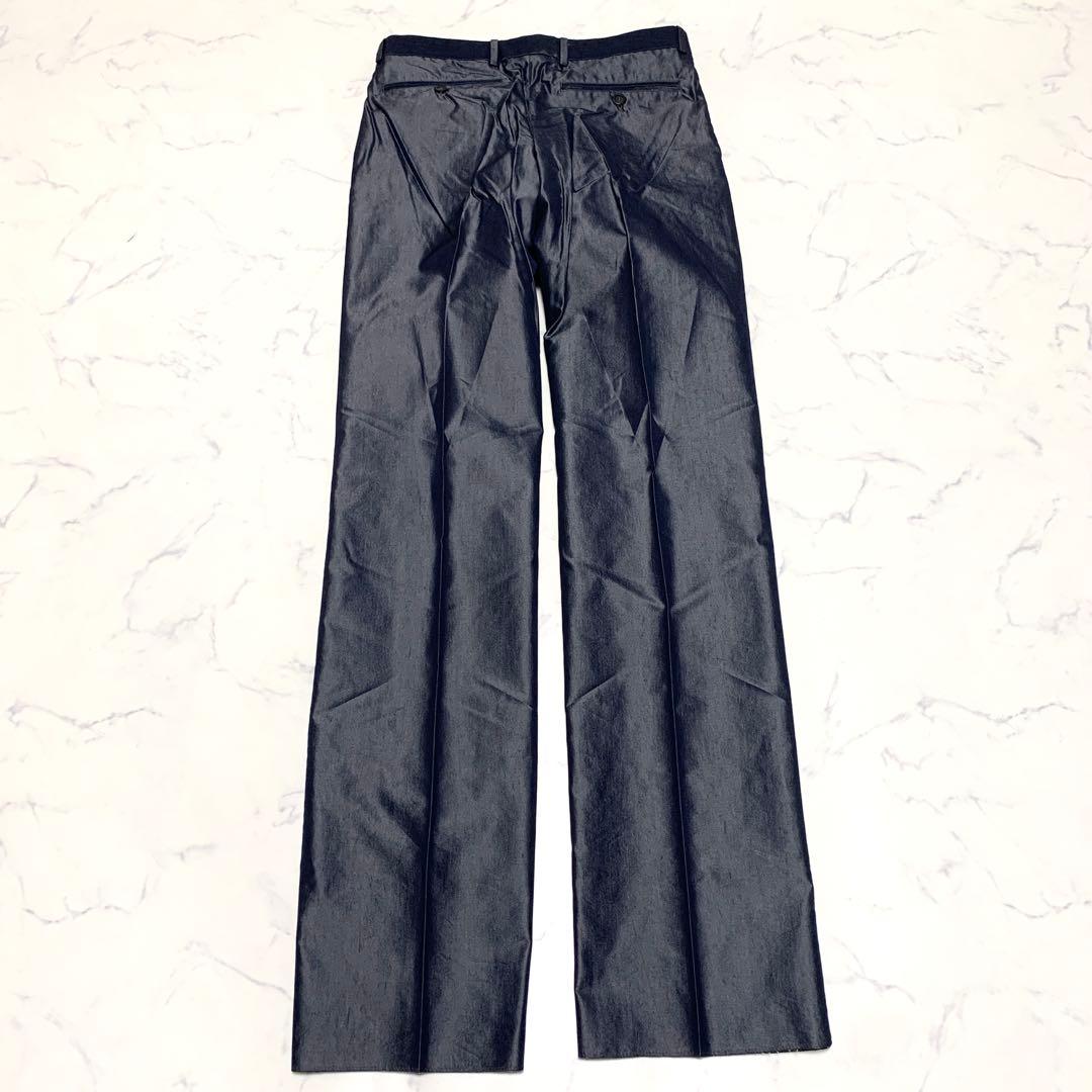 希少 ヴェルサーチ スーツ セットアップ メデューサ ブルー 48 光沢感