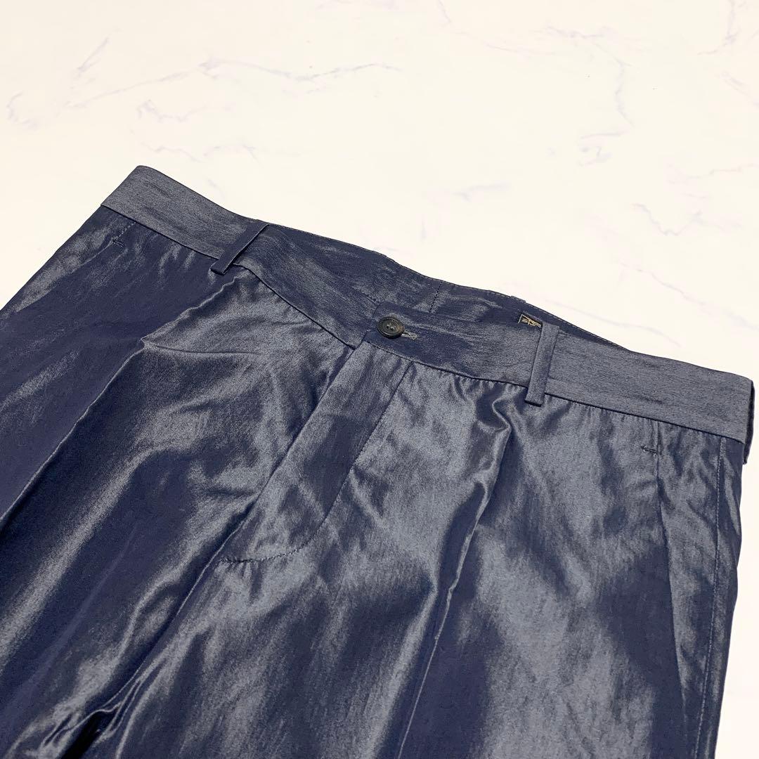 希少 ヴェルサーチ スーツ セットアップ メデューサ ブルー 48 光沢感