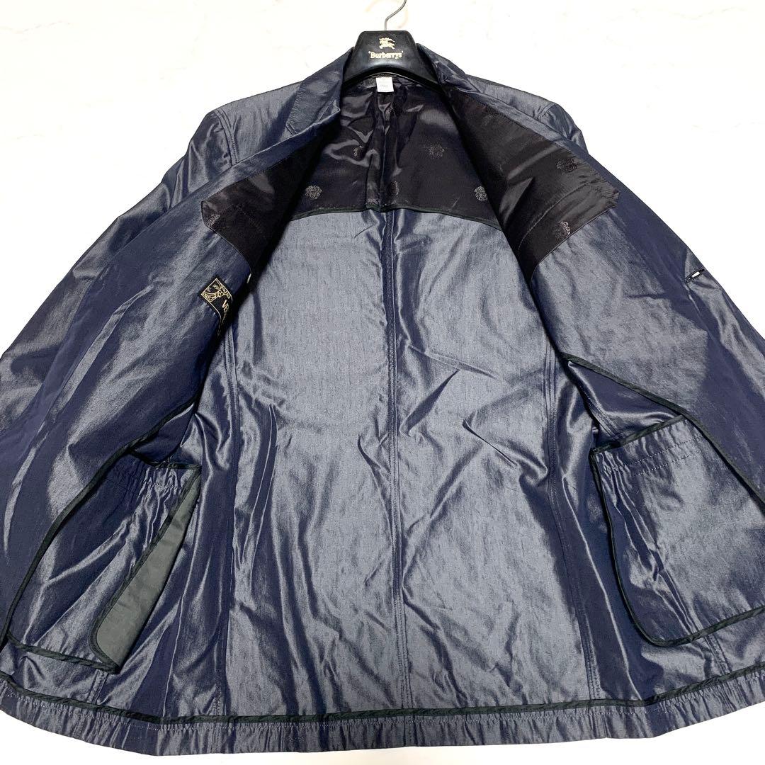 希少 ヴェルサーチ スーツ セットアップ メデューサ ブルー 48 光沢感