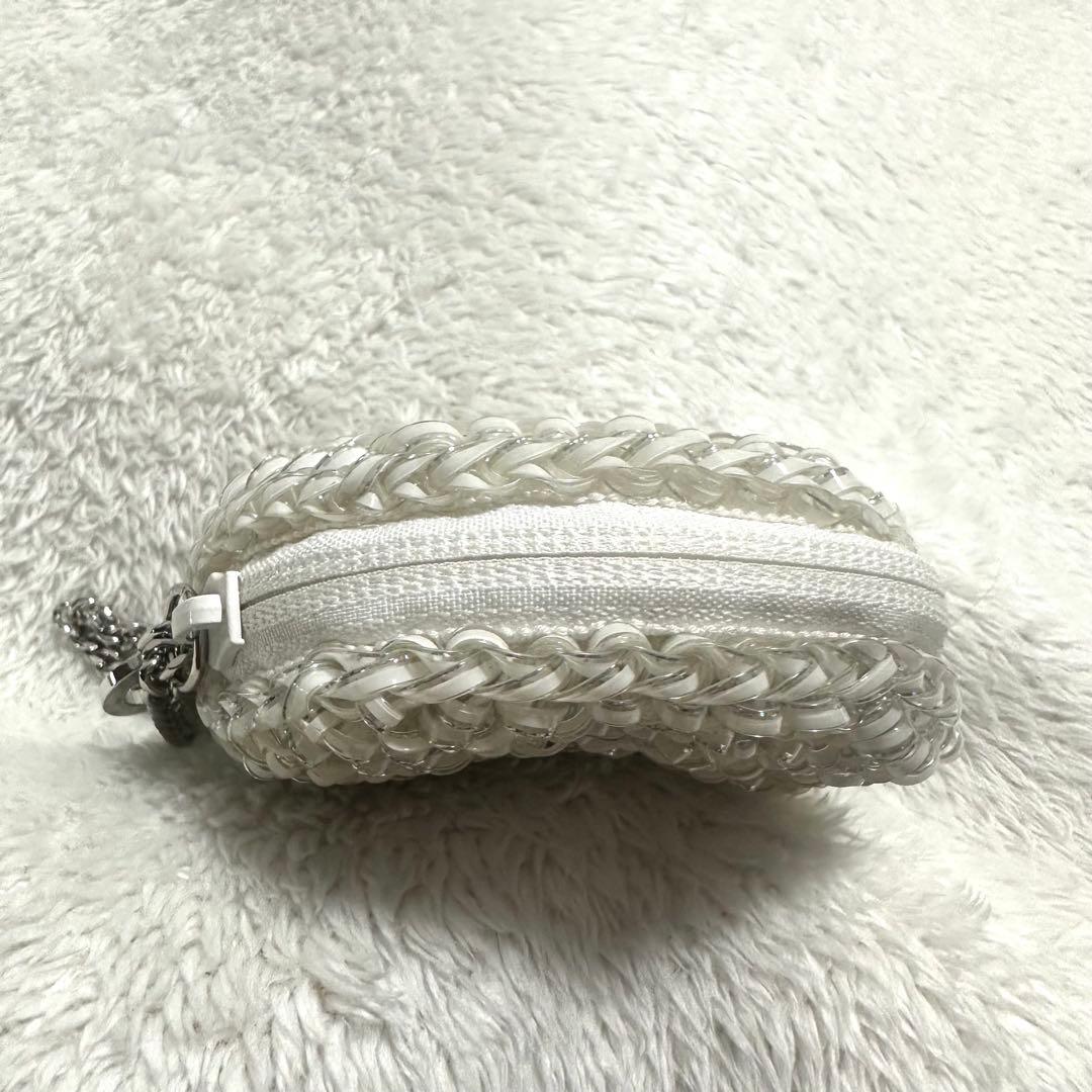 美品　ANTNPRIMA アンテプリマ　ポーチ　オーロラホワイト　ワイヤー　小物