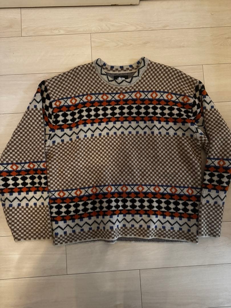 STUSSY NOMA Lサイズ　ニット　セーター　ステューシー スウェット