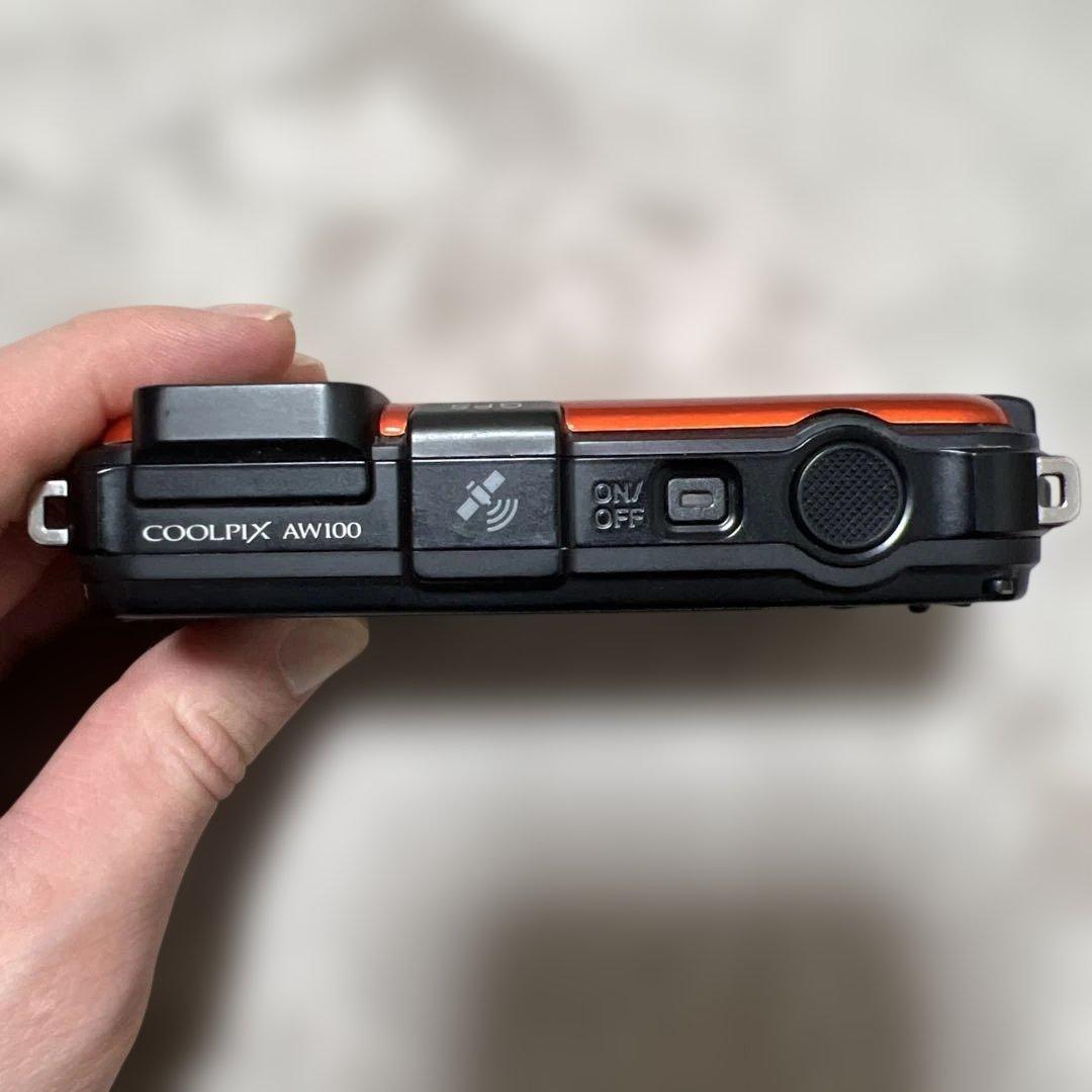 Nikon COOLPIX デジタルカメラ オレンジ　AW100