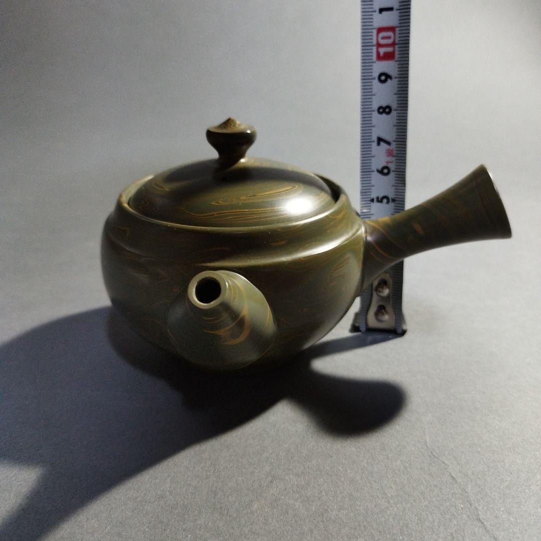 人間国宝　松井康成　練上横手急須　共箱