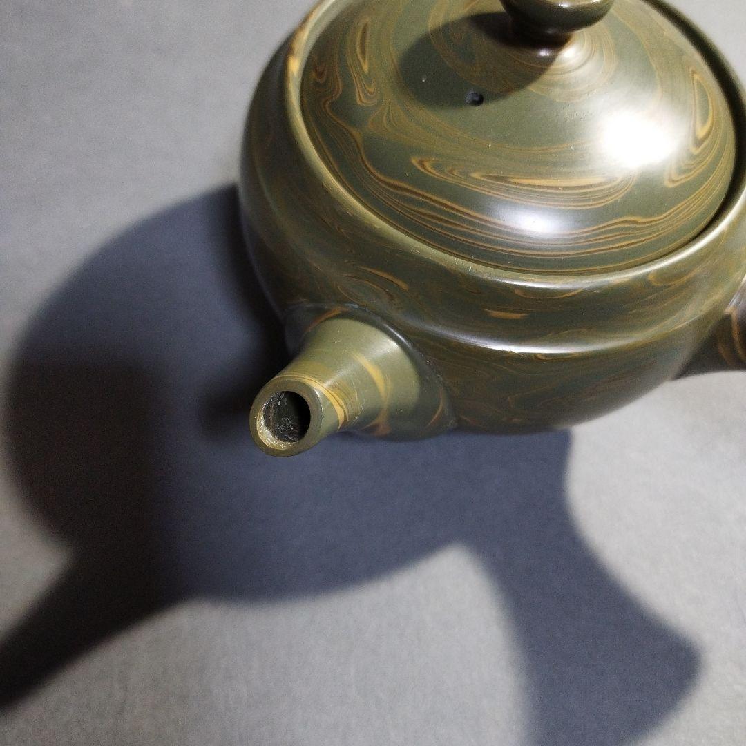 人間国宝　松井康成　練上横手急須　共箱