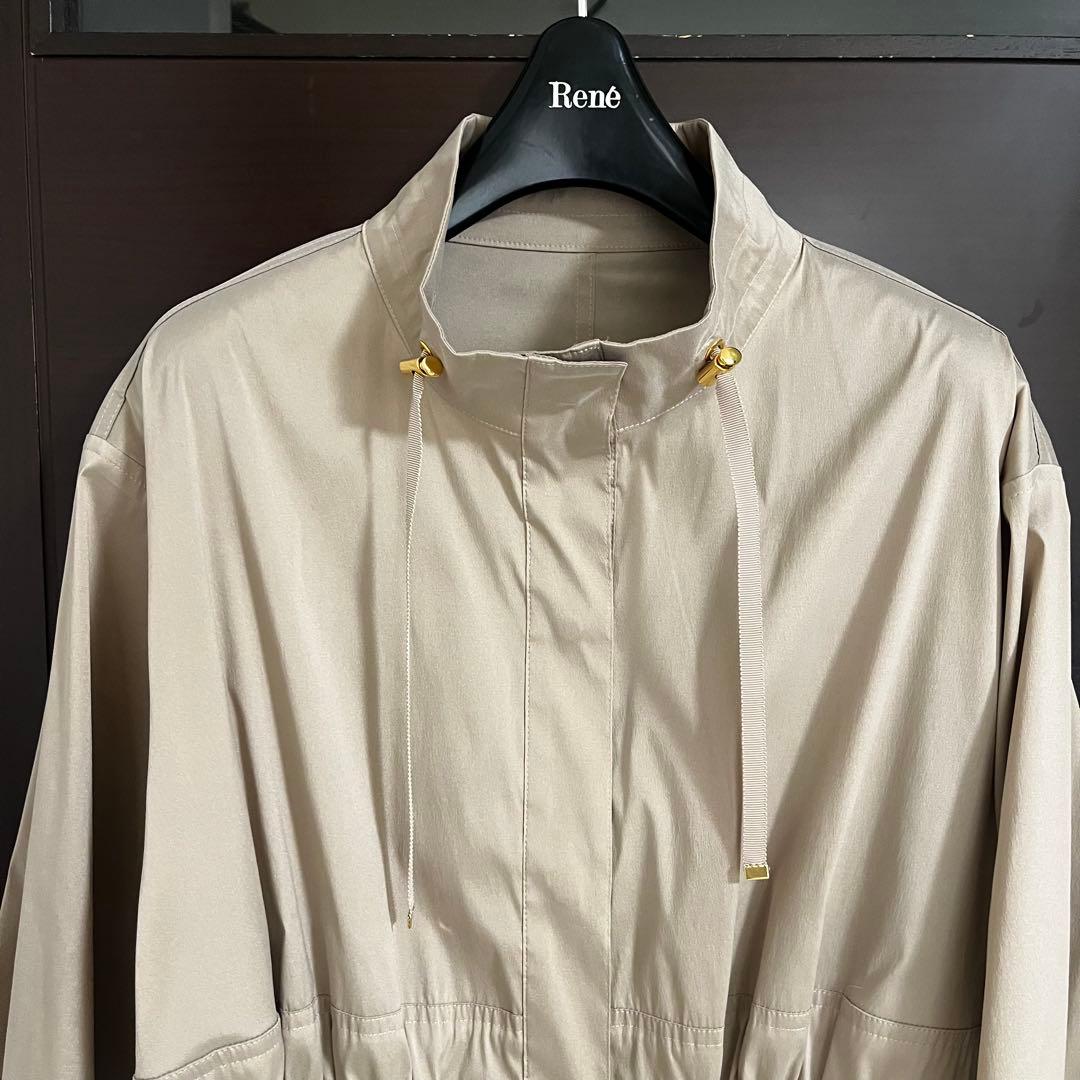 新品☆ANAYI× ETIQUE タフタギャザーロングブルゾン/セオリー、23区