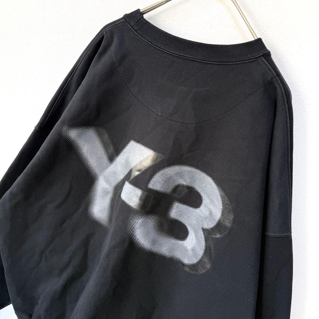 【超人気✨】Y-3 ワイスリー 背面ビッグロゴ スウェット 黒 近年モデル L