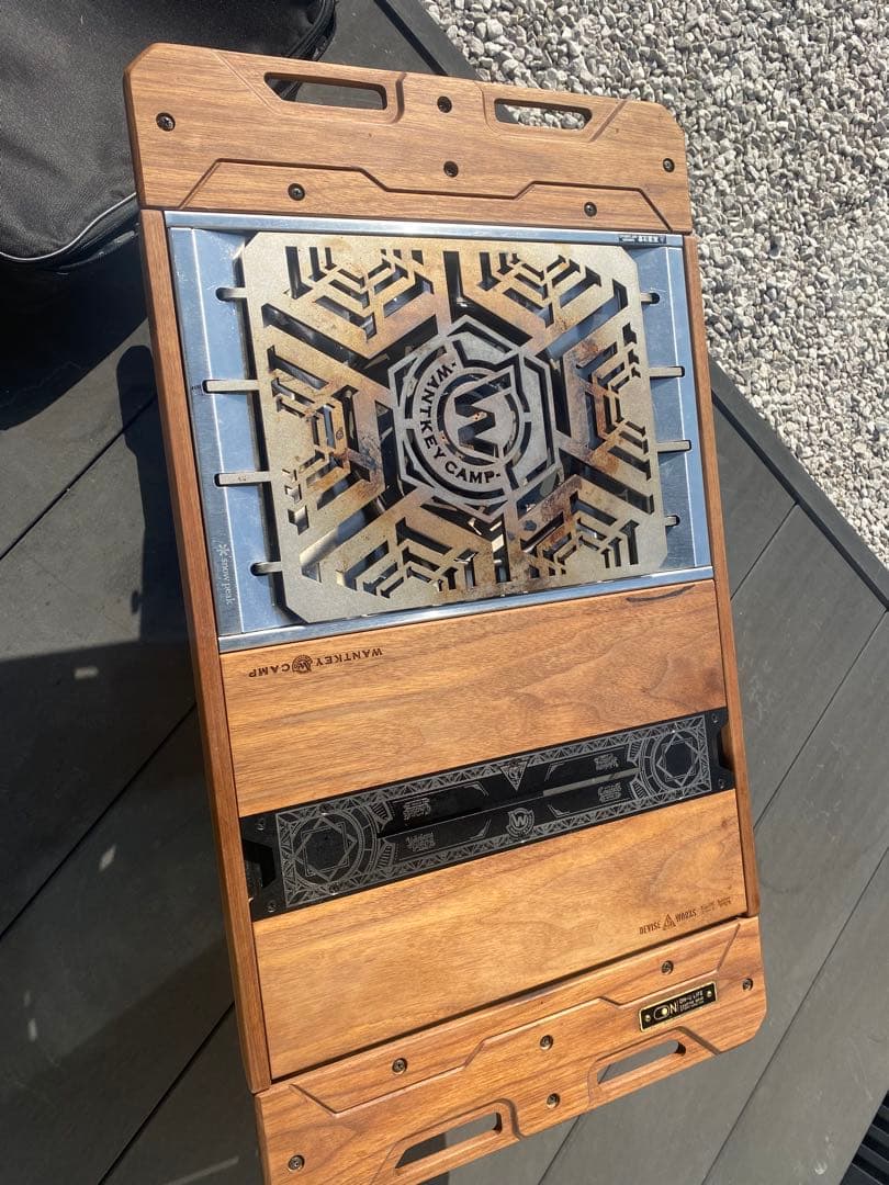 ON U LIFEバーナーテーブルウォルナット　デバイスウォンキートップ付