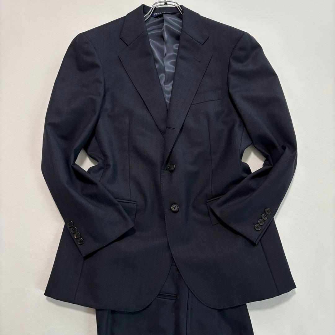 美品 ポロバイラルフローレン スーツ セットアップ Mサイズ 無地 濃紺より