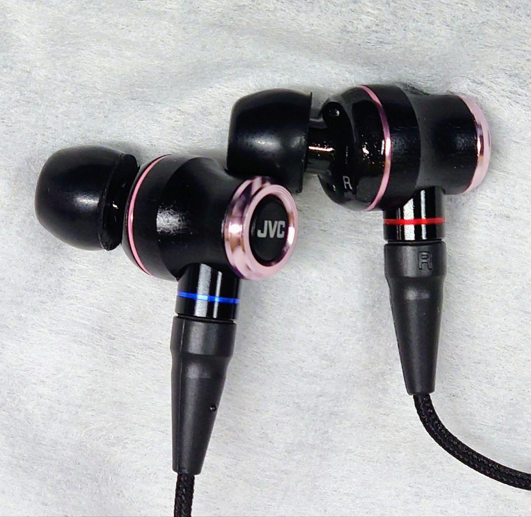 「専用」JVC HA-FW01 リケーブル/ハイレゾ対応 WOODイヤホン 美品