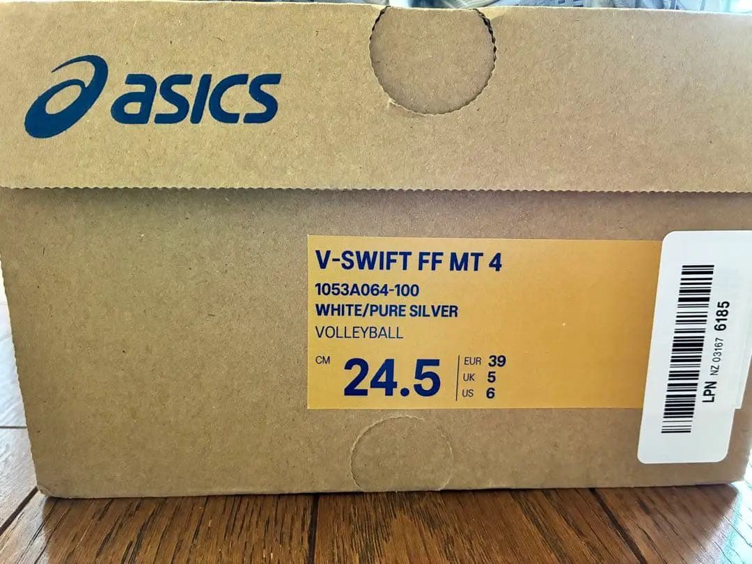 [asics]バレーボールシューズV-SWIFT FF MT 4 24.5㎝