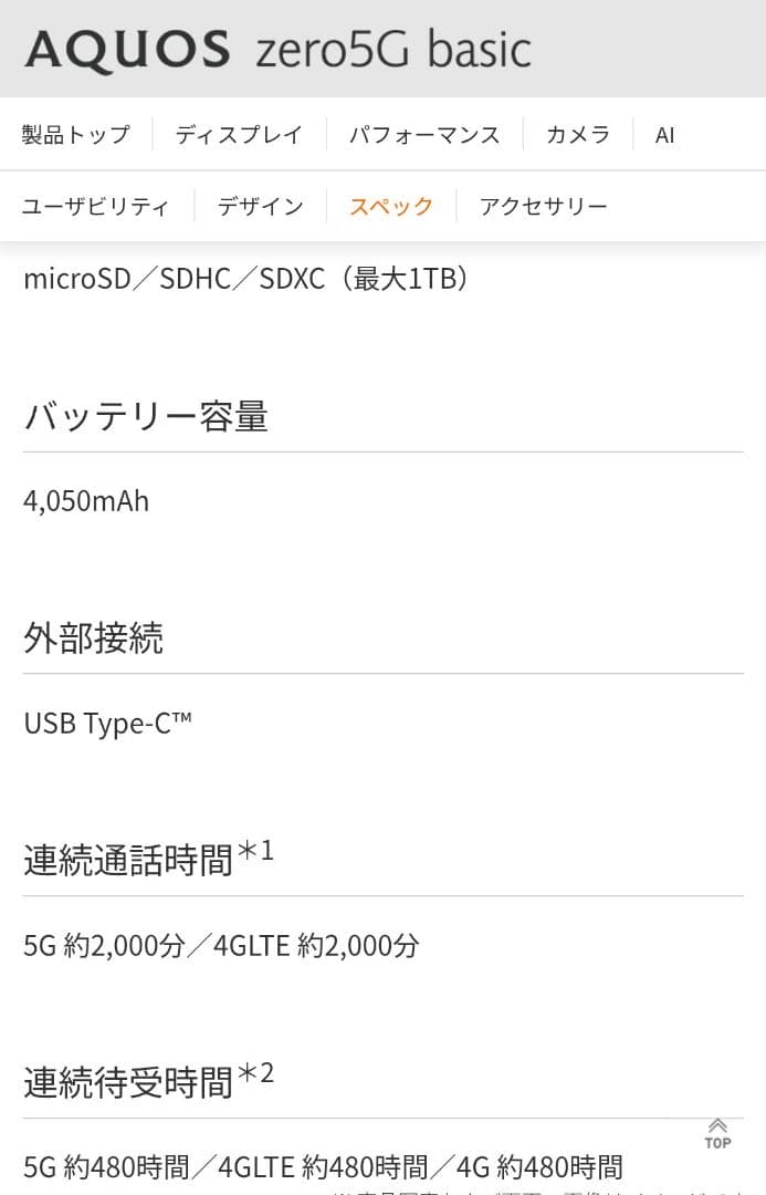SIMフリー データ消去済みAQUOSZero5 Gベーシック64GB結構綺麗