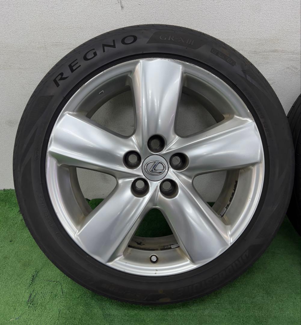 レクサスLS460 純正19インチホイール/ブリヂストンタイヤ 2025年タイヤ