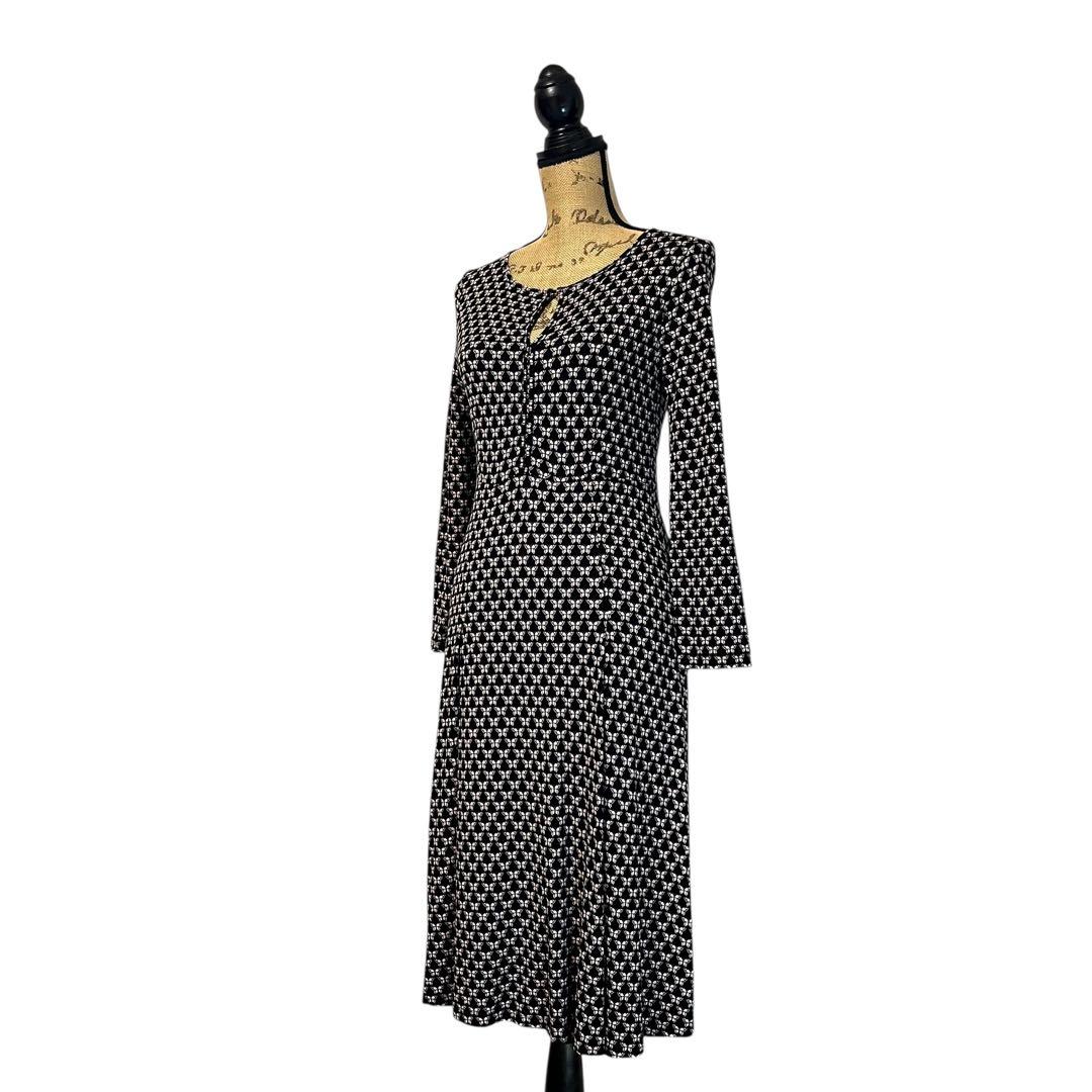 フ*ー様 【蝶々】【S】Max Mara 洗える ストレッチ ワンピース レディ