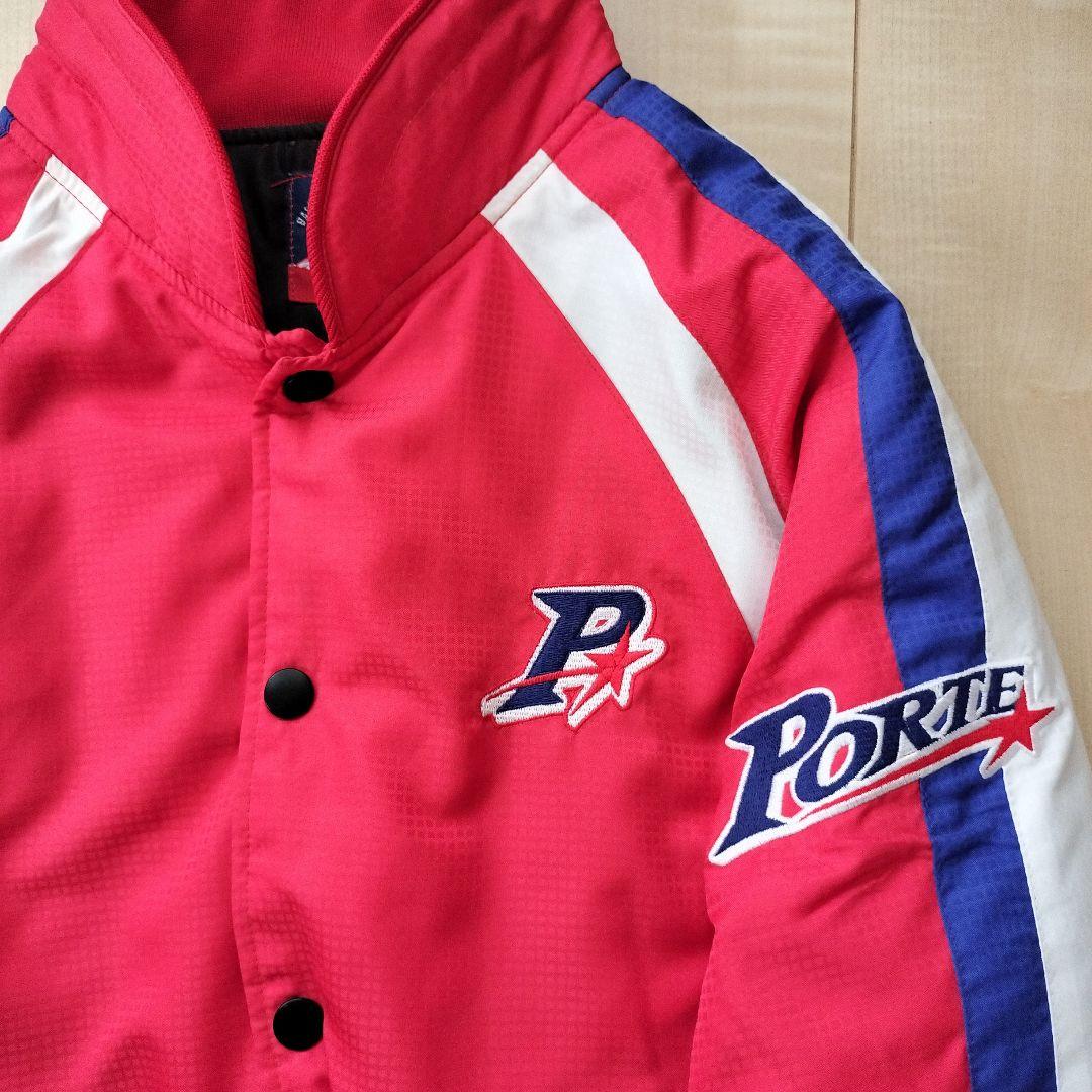 Porte ポルテ野球ジャケット 赤130 ジャンパー　グランドコート
