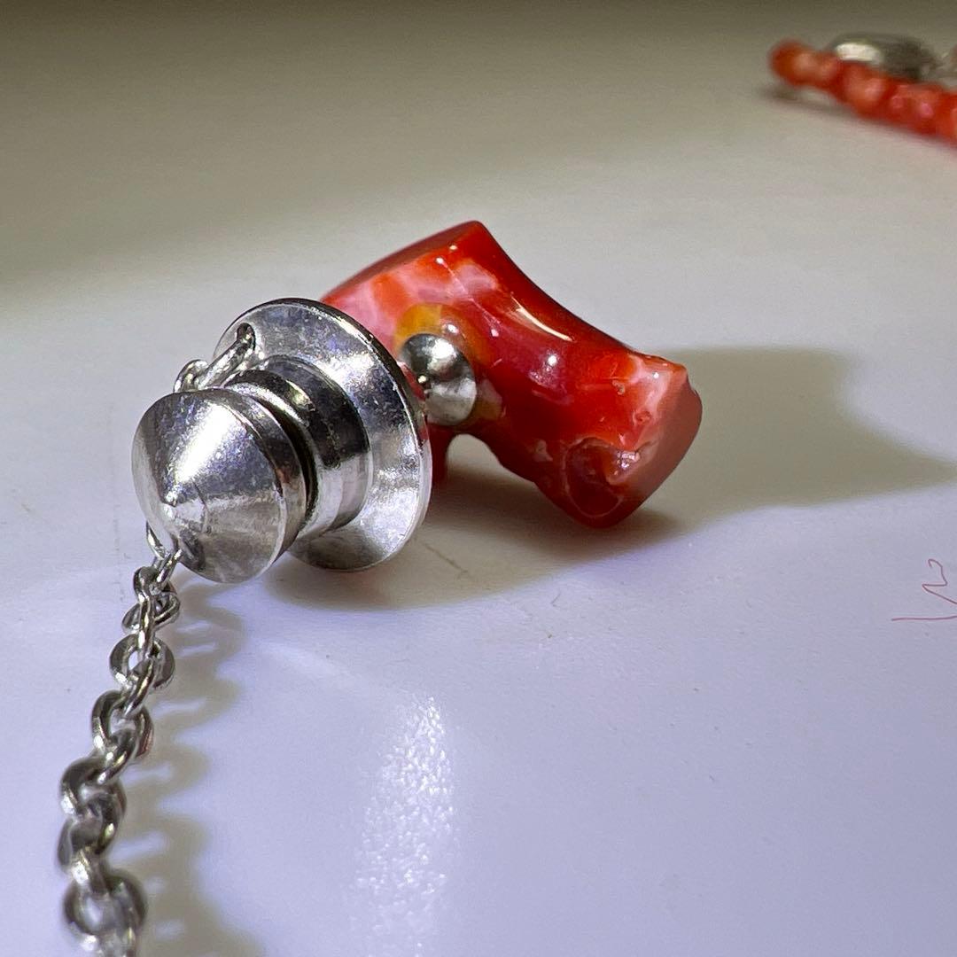 本血赤珊瑚　玉ネックレス、玉等　21g 東Y8-0129☆2Fトヒオ