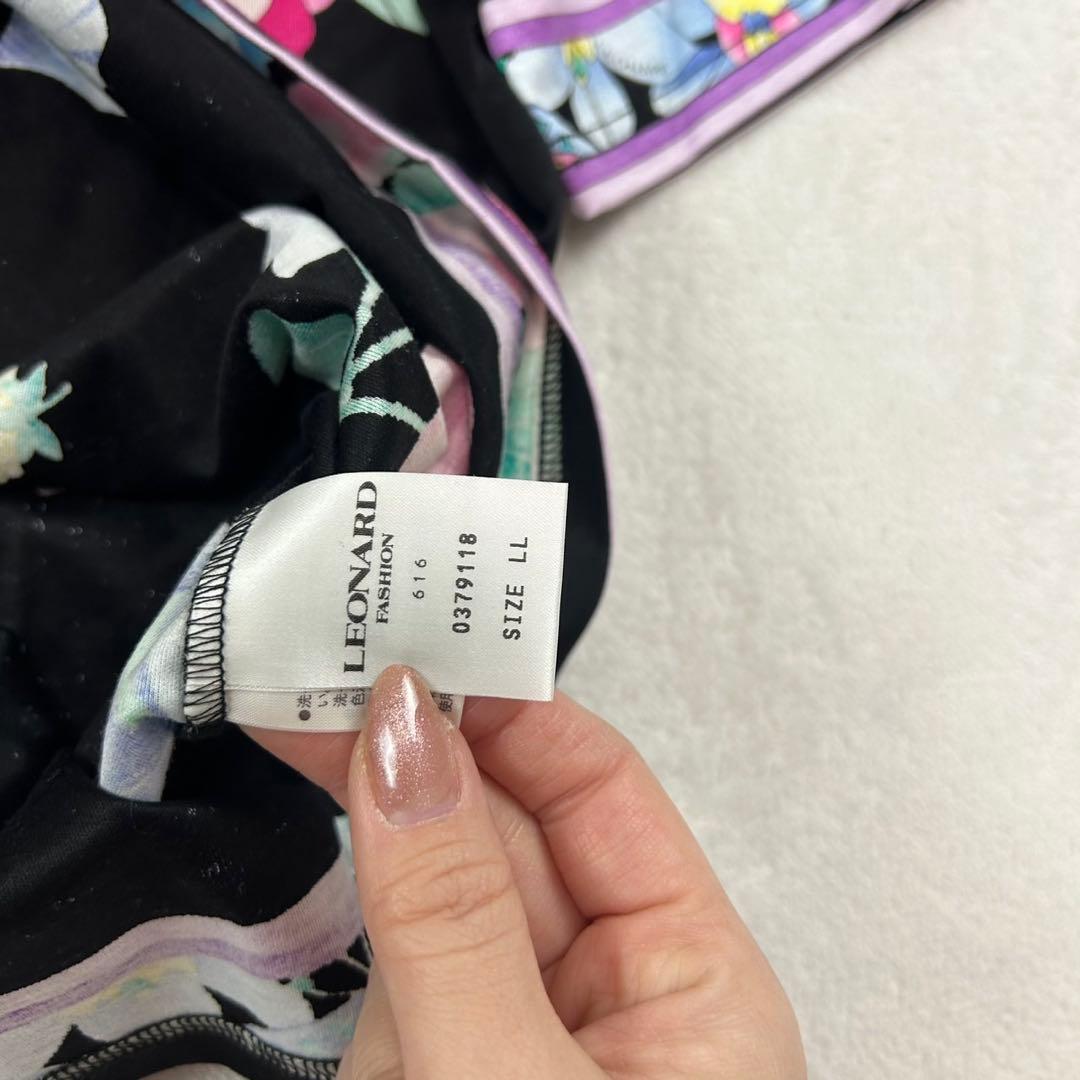 K449 新品未使用 XL レオナール 大きいサイズ カットソー レディース