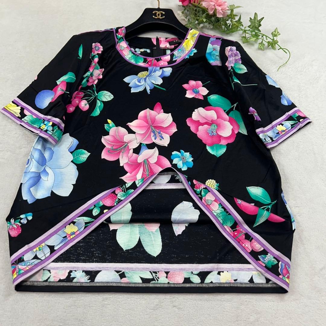 K449 新品未使用 XL レオナール 大きいサイズ カットソー レディース