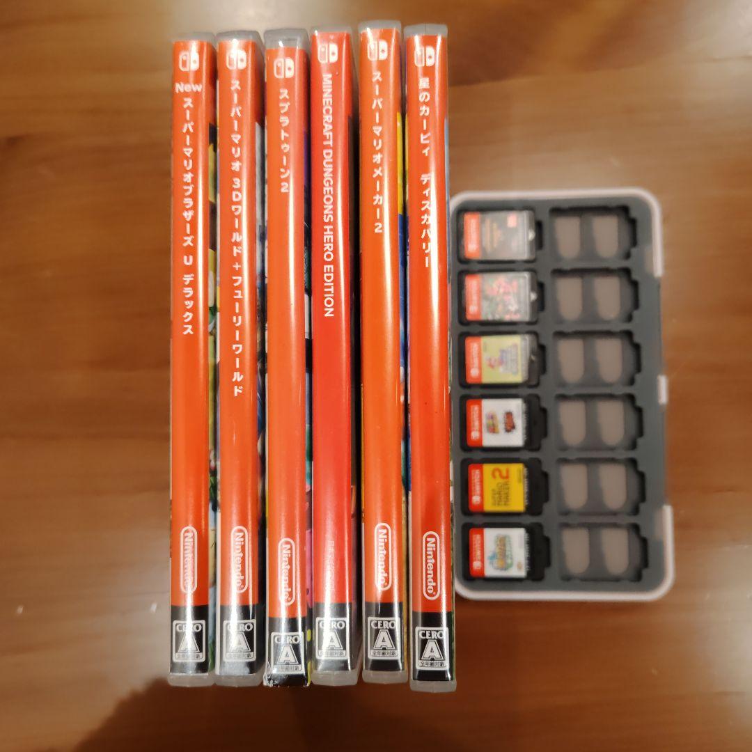 Switch ソフト6セット マリオ カービィ マインクラフト スプラトゥーン
