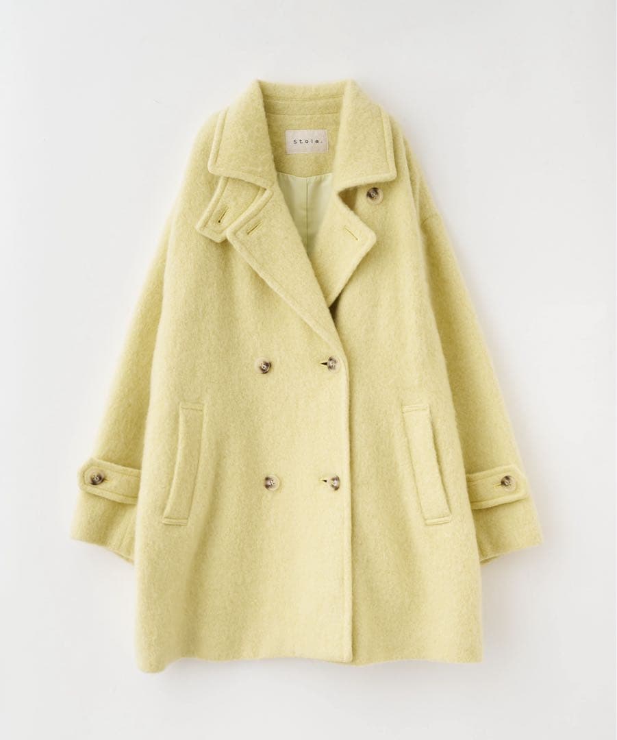 Stola. シャギーラペルコート