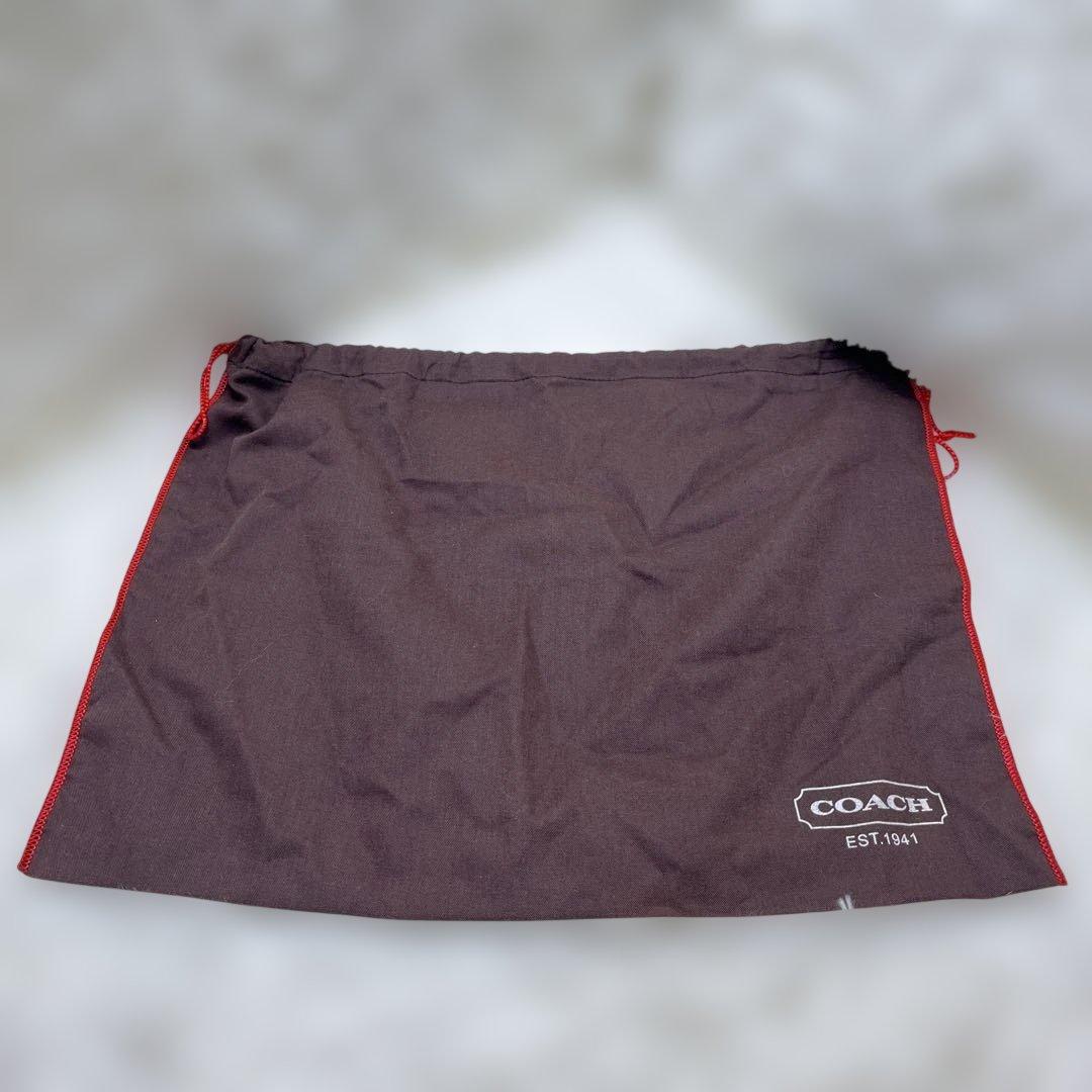 美品 COACH コーチ シグネチャー ターンロック ブラウン10619