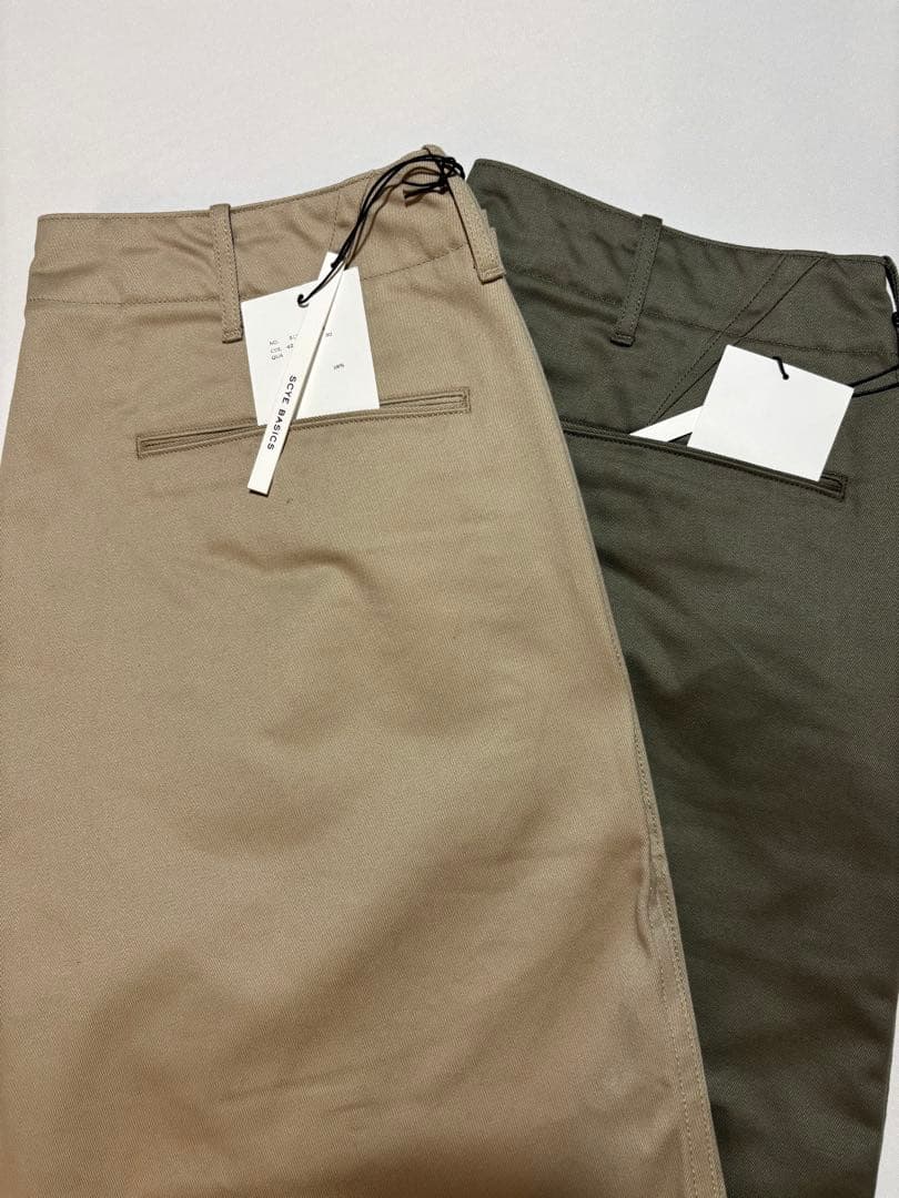 【新品】2本セット　25SS SCYE BASICS Vintage Chino