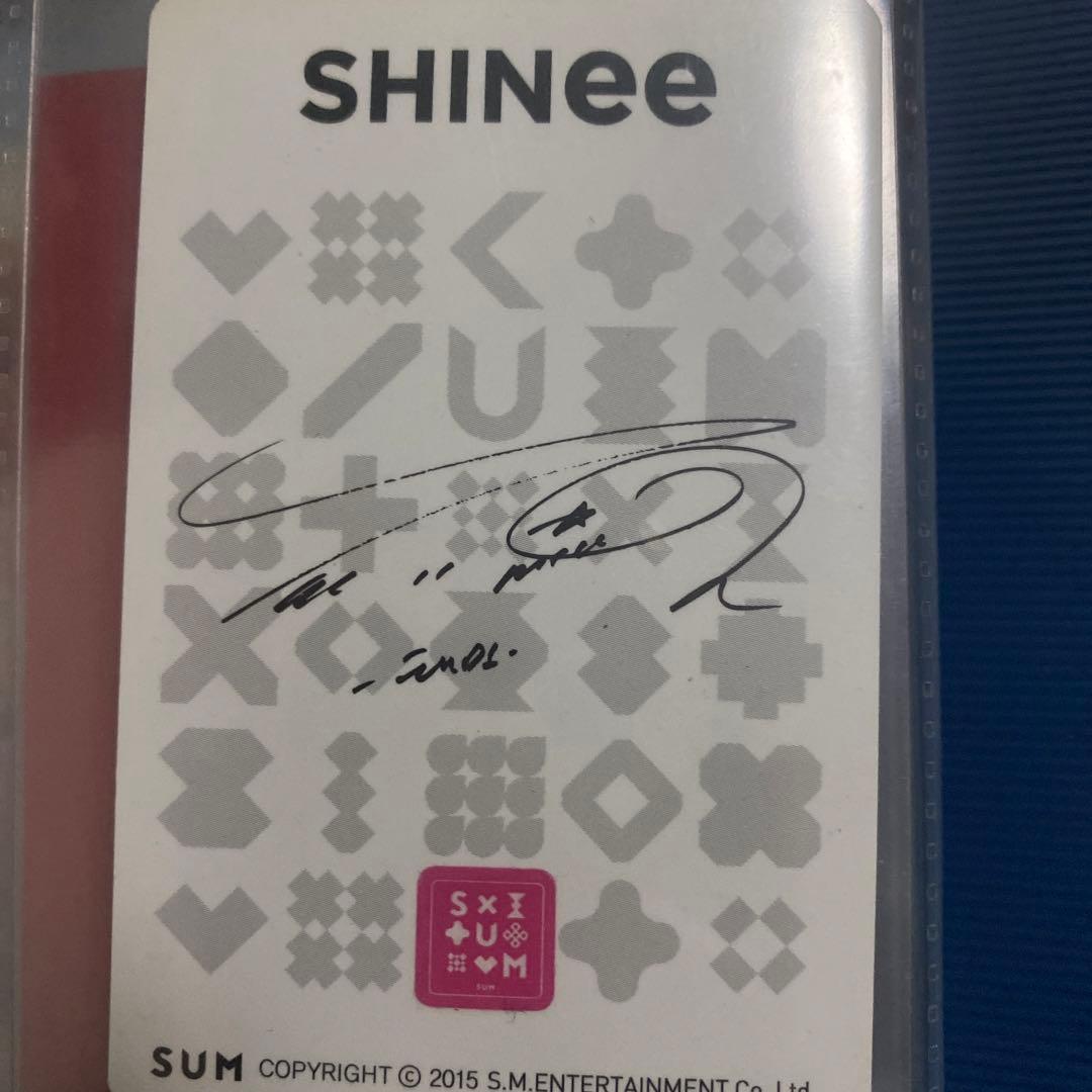 SHINee テミン サイン入りトレーディングカード