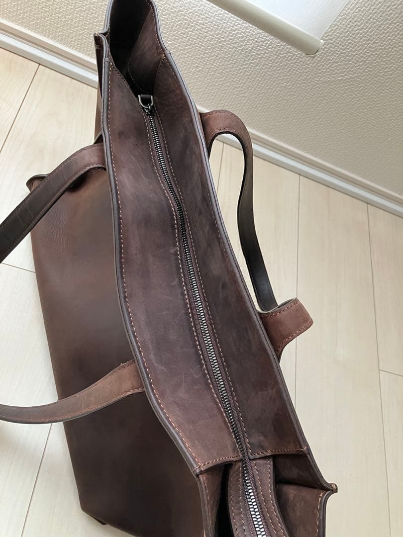 土屋鞄　廃盤品　オリジンオイルヌメ ワイドトート