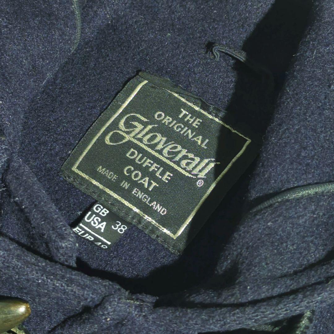 Gloverall キャメル生地 ダッフルコート レザートグルループ