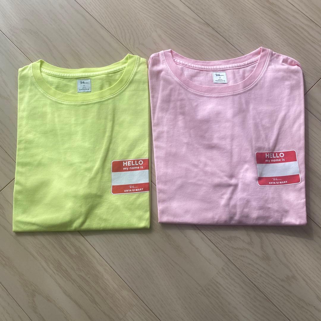2枚セット ロンハーマン×アニヤハインドマーチANYAMARTプリントTシャツ