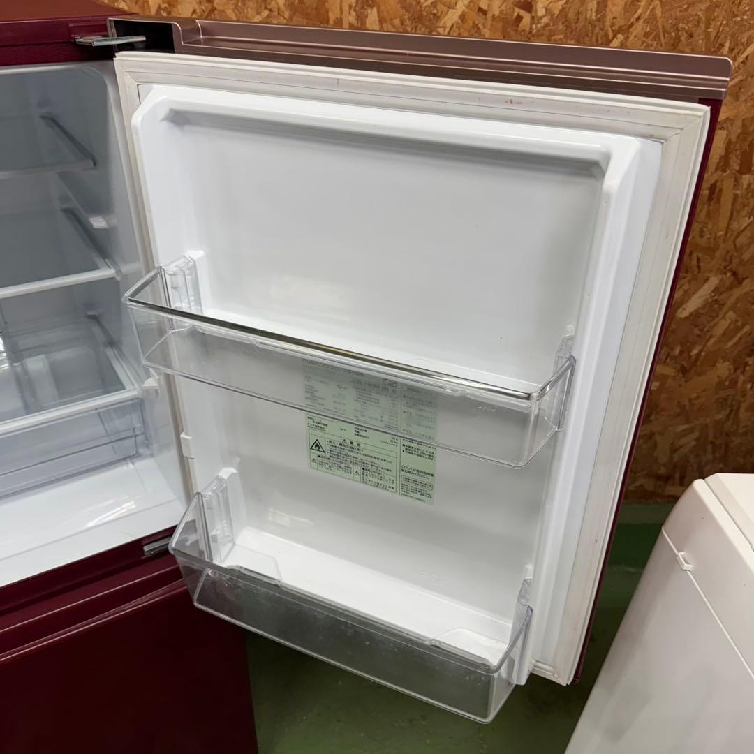 275 冷蔵庫　ワインレッドカラー　洗濯機　小型　一人暮らしセット　極美品
