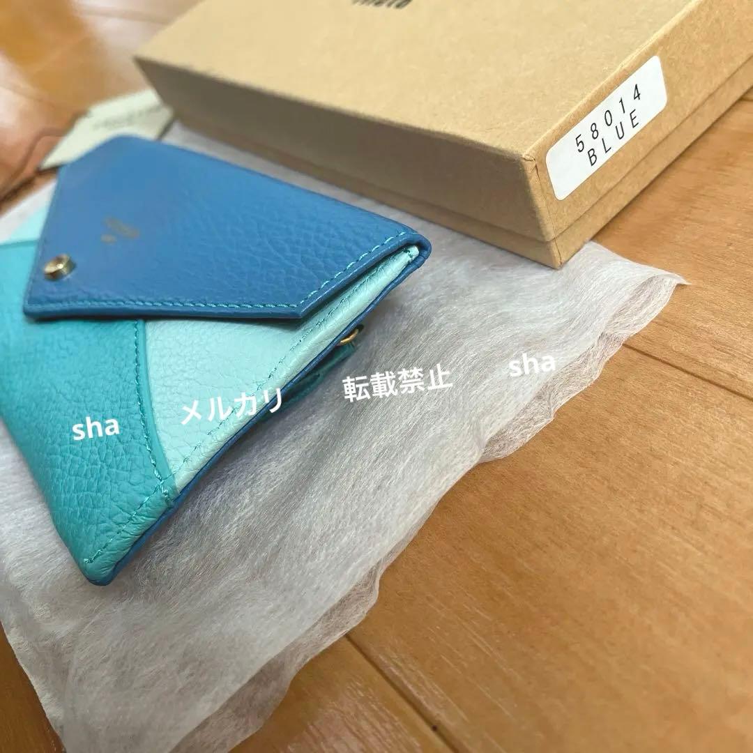 zucchero filato　カウレザー　長財布　ブルー　ズッケロフィラート