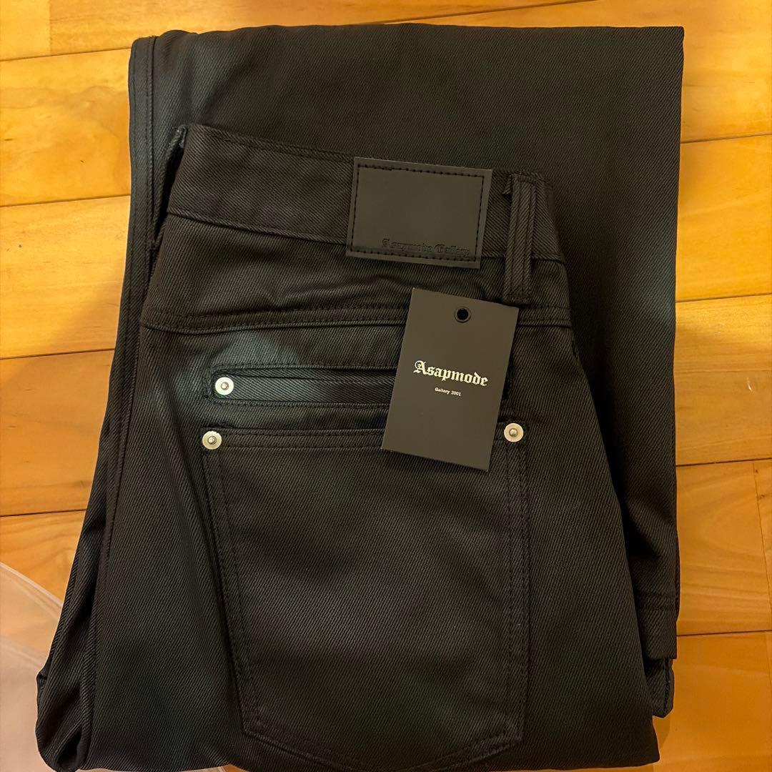 Asapmode Stacked Oil Coating Pants Lサイズ