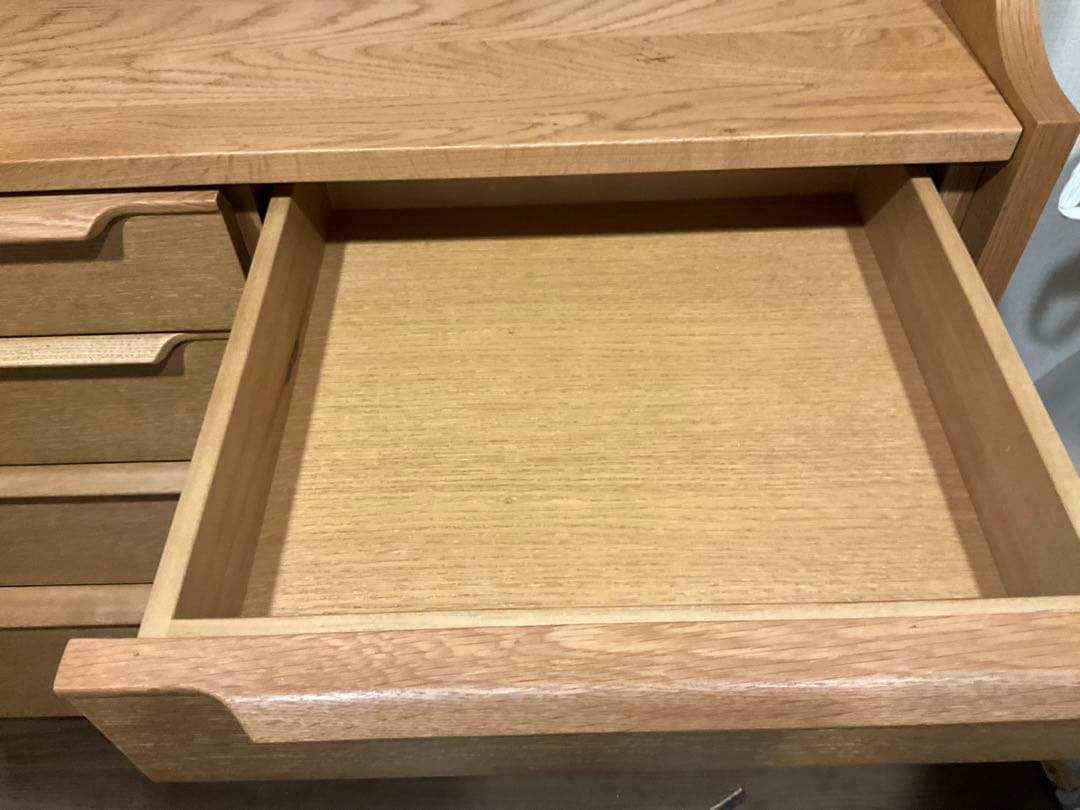 k*n様 ダイニングボード/ホワイトオーク/スライドレール/無垢材/食器棚