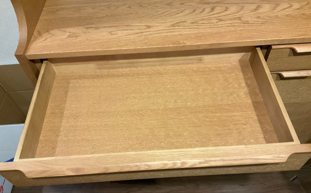 k*n様 ダイニングボード/ホワイトオーク/スライドレール/無垢材/食器棚