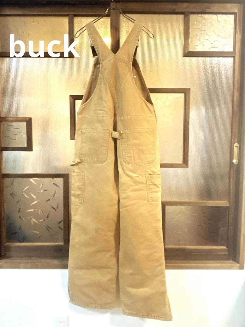 90s US古着 carhartt 中綿サロペット ダブルニー 32インチ 茶