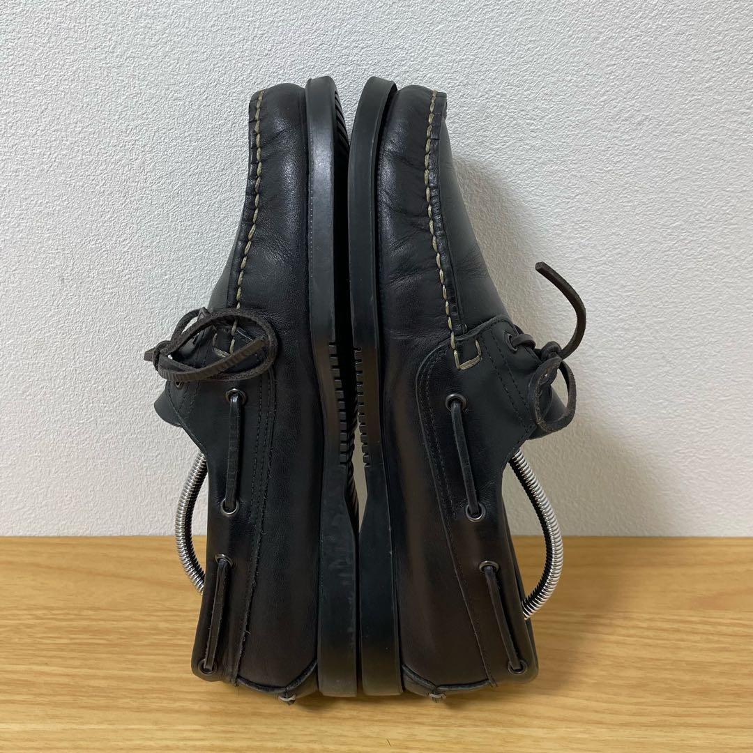 パラブーツ　バース　デッキシューズ　レザー　ブラック　8