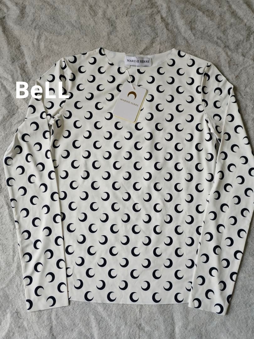 Marine Serre マリーンセル 月柄 トップス ホワイト Sサイズ