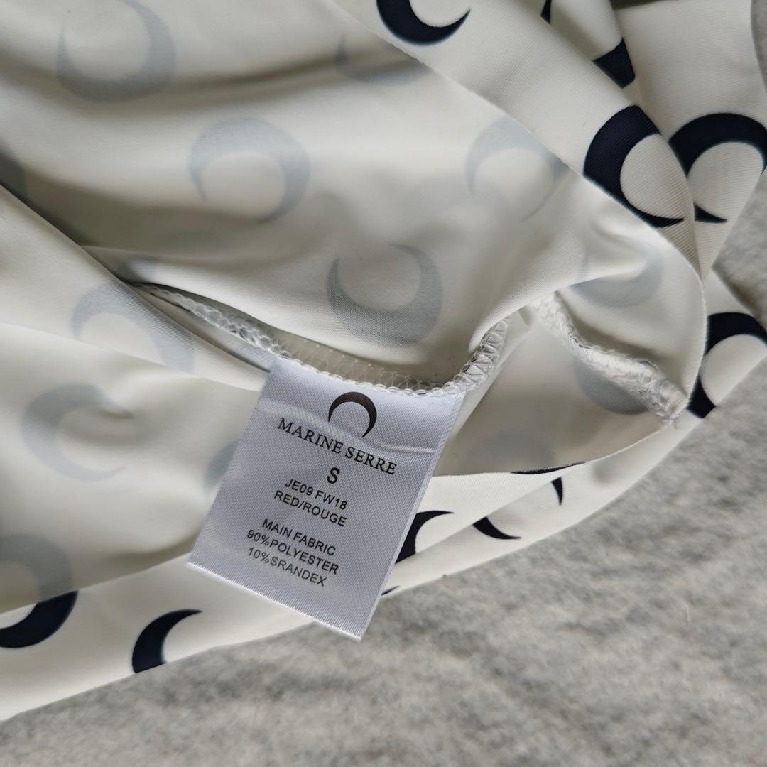 Marine Serre マリーンセル 月柄 トップス ホワイト Sサイズ