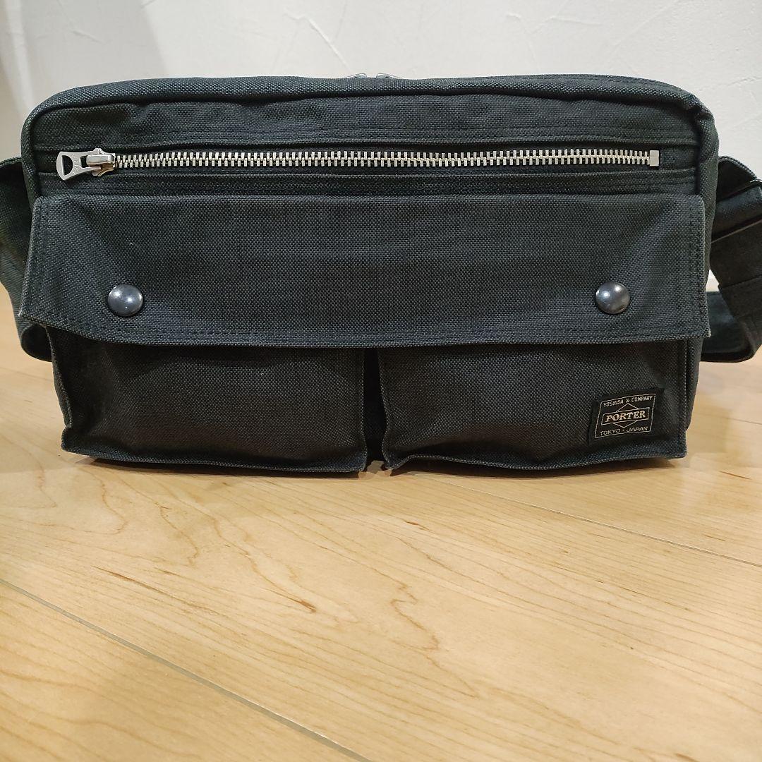 ポーター　ブラックキャンバス　ショルダーバッグ