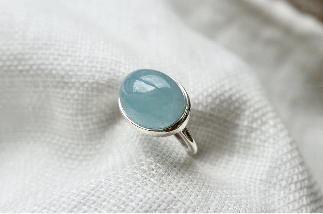 シノワビジュー studio ten ten 人魚のアクアマリンリング #12