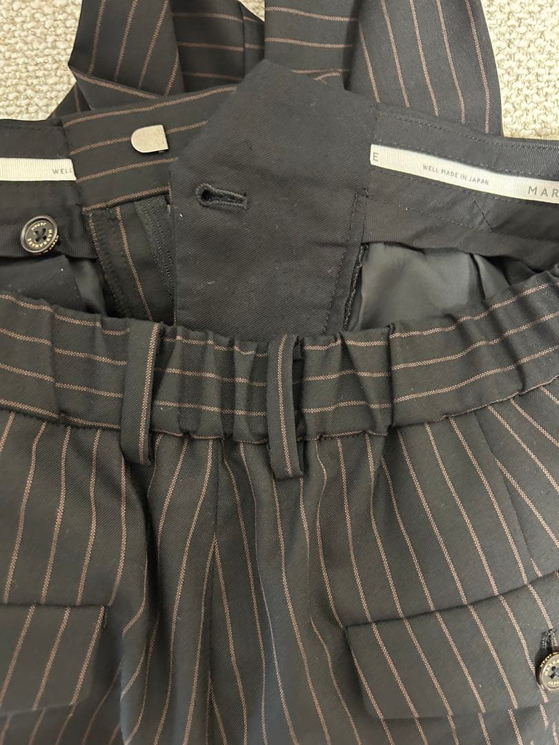 スーツ MARKAWARE /PLEATED CLASSIC WIDE TROUSERS