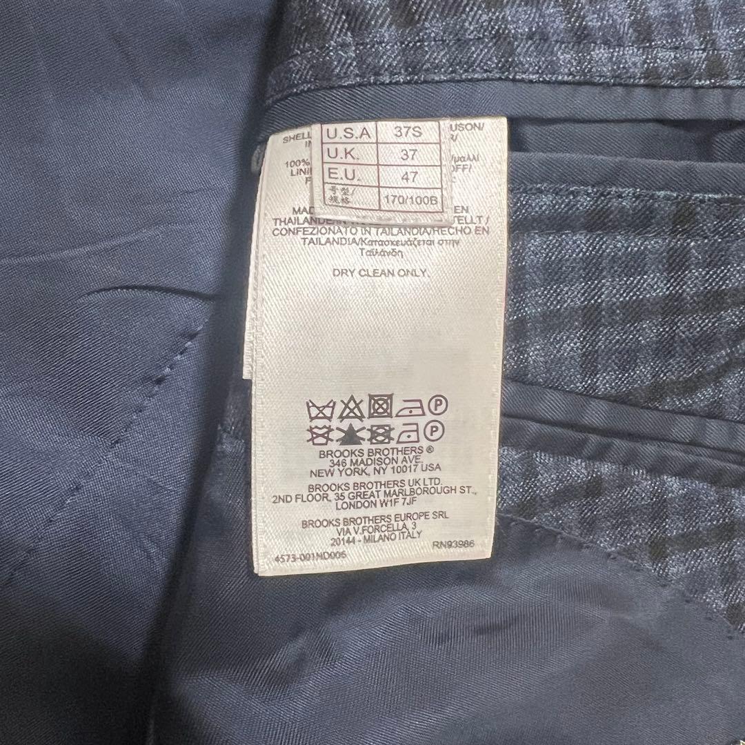 極美品✨ブルックスブラザーズ REGENT ジャケット 紺 チェック 高級生地