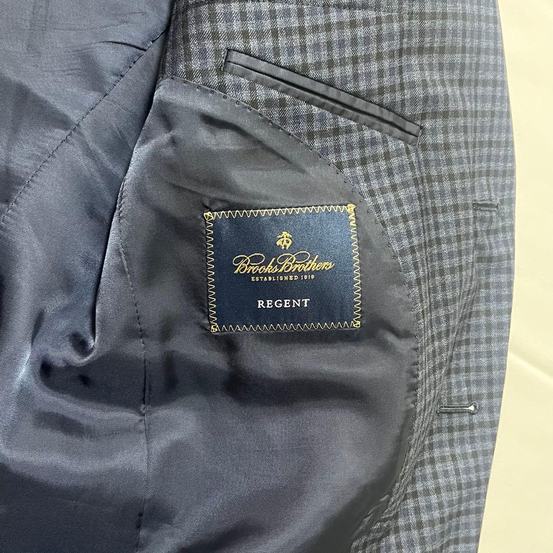 極美品✨ブルックスブラザーズ REGENT ジャケット 紺 チェック 高級生地