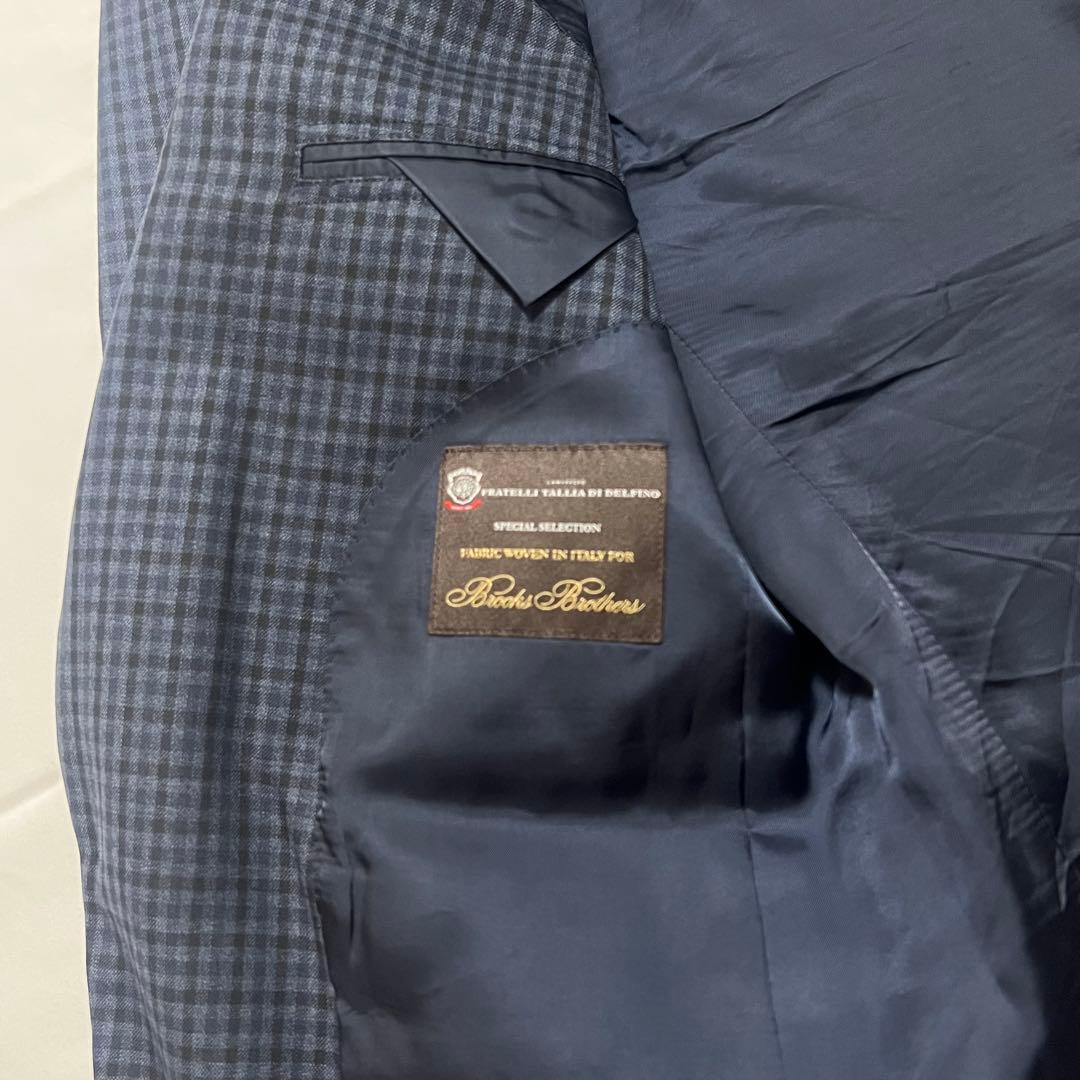 極美品✨ブルックスブラザーズ REGENT ジャケット 紺 チェック 高級生地