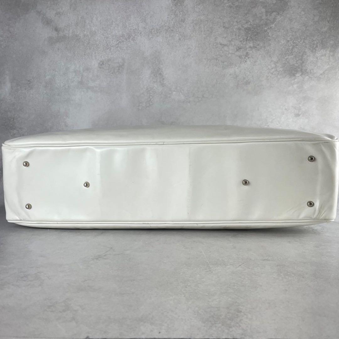 入手困難✨ コムデギャルソン エンボスロゴ ボストンバッグ アーカイブ ホワイト